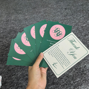 Großhandel benutzer definierte bunte Logo drucken Papier karte Geschenk Visitenkarten <span class=keywords><strong>Promotion</strong></span> benutzer definierte Gruß danke Karte für kleine Unternehmen - Product Image 1