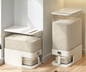 Contenedor <span class=keywords><strong>de</strong></span> Arroz Personalizable <span class=keywords><strong>de</strong></span> PP, Caja <span class=keywords><strong>de</strong></span> Almacenamiento <span class=keywords><strong>de</strong></span> <span class=keywords><strong>Cereales</strong></span> para Escritorio, Tipo Presión, a Prueba <span class=keywords><strong>de</strong></span> Insectos y Humedad, Organizador <span class=keywords><strong>de</strong></span> Cocina, Grado Alimenticio - Product Image 4