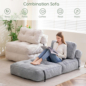 Modular <b>Sofa</b> Bed Square Foam Filling No-Wrinkle Treatment Living Room Lounge Chair - Product Image 2