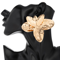 Mode irrégulière métal fleur pendentif collier personnalisé fleur clavicule collier ras du cou boucle d'oreille accessoires pour les femmes