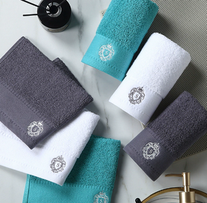 High Quality <strong>Customized</strong> Logo <strong>Print</strong> 100% Cotton Quick Dry Luxury 5 Star Hotel <strong>Towel</strong> Set - Product Image 2