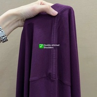 Kaos Oblong Pria & Wanita Bahan Terry Tebal 300g 100% Katun Ukuran Besar
