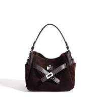 Sac à main pour femme en cuir suédé de qualité supérieure, sac minimaliste à poignée supérieure avec pochette intérieure, sac à main de luxe, fabricant ODM