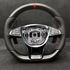 <span class=keywords><strong>พวงมาลัย</strong></span>คาร์บอนไฟเบอร์สำหรับรถ Mercedes Benz C คลาส W204 W205 AMG W213 W212 W447 W463 GLA GLA อุปกรณ์เสริมสำหรับรถยนต์ - Product Image 4