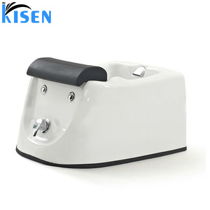 Bañera de Pedicura Profesional Multifuncional de Cerámica KISEN para Salón de Uñas, Tazón Portátil para Spa de Pies con Jet - Product Image 1