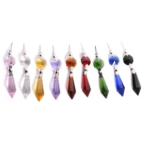 Wholesale Reiki Healing Crystal Stone Pendant Gem Necklace Pendants Charms for Jewelry Making