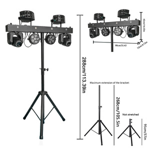 Vente directe usine : Barre de projecteurs portables à tête mobile LED RGBW, faisceau, Derby, Par, Spot, Stroboscope, effet 5-en-1, avec support pour KTV et DJ - Product Image 4
