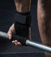 Poignées de gymnastique robustes en cuir pour tractions, entraînement croisé, protection des mains, haltérophilie et barres de gymnastique