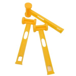 Plastic Mallets Yellow 26cmx8cmx4.5cm PE Material For Tent Pegs Survival Tools - Product Image 2