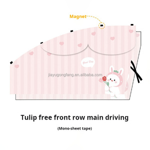 Tenda Magnetica Retrattile per Finestrino Auto, Parasole per Bambini con Protezione Solare e Isolamento Termico, Design Cartoonesco 70x50cm, Privacy - Product Image 5