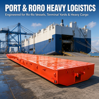 Remorque porte-conteneurs Roll Roro Boat Mafi 40ft 45ft 80 tonnes avec plateau et col de cygne