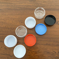 Pot en plastique PP chaud pour crème, petit format 10g 20g 30g 50g, boîte carrée à fond plat pour pommade, flacon coloré personnalisé pour emballage de soins de la peau