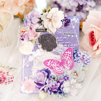 1 Rol Pita Seri Bloom Time Bahan Dekorasi Buku Catatan Motif Bunga Vintage Stiker Loop Ekstra Panjang
