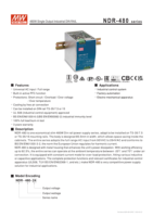 Alimentation électrique AC/DC Meanwell série NDR 480W NDR-480-24 20A 24V Sortie simple 92,5% d'efficacité Systèmes de contrôle industriels DIN
