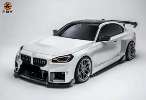 Bibir Bumper depan serat Caron kering gaya AD kualitas tinggi untuk BMW G87 M2 2022 + Kit bodi bibir depan - Product Image 3