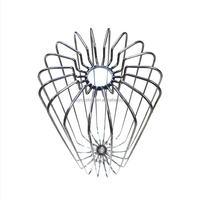 Supports décoratifs en fil d'acier inoxydable sur mesure, pliés et soudés, pour lampe