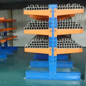 Pipe Heavy Duty Cantilever Pallet Shelf Instrustrial Stacking Racking System Steel Timber Warehouse Rack Long Arm Shelf