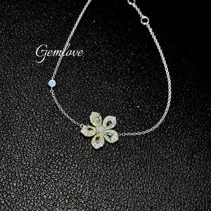 Bracelet en diamant de laboratoire 18K/14K WG 0,53CT, chaîne délicate semi-pavée de 1,83g, cadeau idéal pour femme au quotidien - Product Image 6