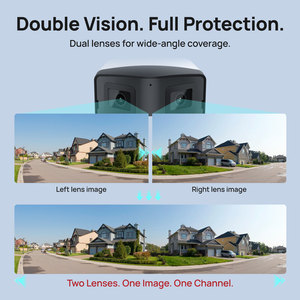 Caméra de sécurité IP PoE panoramique à double objectif 4MP 8MP 180 degrés compatible Hik, caméra de surveillance extérieure en métal plein format, caméra bullet CCTV - Product Image 5