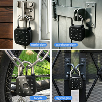 Cadenas intelligent Tuya avec empreinte digitale, mot de passe étanche, carte RFID, sans clé, Bluetooth, serrure électronique pour portail extérieur