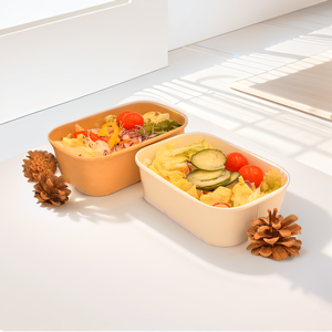 Caja de Ensalada Desechable de Papel Kraft Ecológico, Biodegradable y Compostable de Alta Calidad, con Tapa con Relieve, Precio de Fábrica, Fácil para <span class=keywords><strong>Sushi</strong></span> - Product Image 5