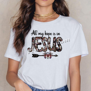 Transferencia DTF (Directo a Película) Lista para Planchar, Todas Mis Esperanzas Están en Jesús, Vinilo Personalizado de Jesús para Camisetas - Product Image 6