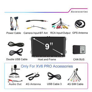 Autoradio Multimediale Lehx per Volkswagen VW Passat B6 B7 CC Tiguan Touran <span class=keywords><strong>Golf</strong></span> <span class=keywords><strong>Polo</strong></span>, Android 12, <span class=keywords><strong>2</strong></span> Din, DVD, CarPlay - Product Image 6