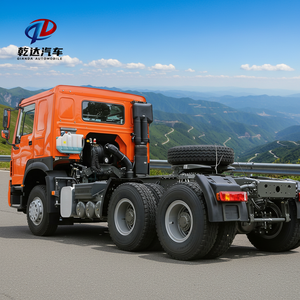 Тягач HOWO 6X4 дизельный 10-колесный с прицепом-фургоном и бетоносмесителем, тяжелый грузовик - Product Image 2