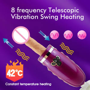 Godemichet en forme de pistolet, style tendance des célébrités d'Internet, avec fonction de branchement automatique, chauffant et éjaculateur, godemichet cheval chauffant et scellant le pénis - Product Image 2