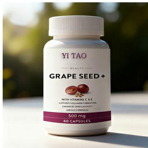 Complément Antioxydant en Gélules Molles d'Extrait de Pépins de Raisin et Vitamine E, Marque Blanche OEM, Soutien Peau & Immunité, Vente en Gros - Product Image 1