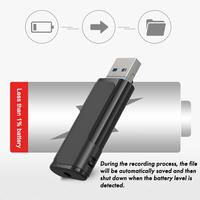 Lecteur MP3 avec activation vocale Clé USB Enregistreur de son et enregistreur vocal numérique Format audio WAV