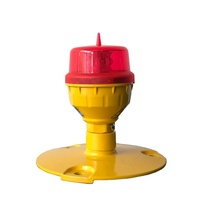IP65 étanche faible intensité LED aviation obstruction voyant rouge balises constantes avec aiguille à l'épreuve des oiseaux