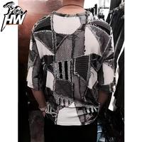 T-shirt da uomo personalizzata 100% cotone Cybercore, vestibilità rilassata, stampa schiuma effetto gonfio sulla coscia, OEM all'ingrosso 2026