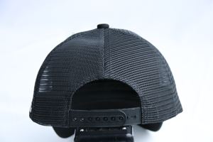 Topi bisbol pola kustom VON topi promosi Trucker cetak timbul jala perlindungan matahari 100% poliester pinggiran melengkung - Product Image 5