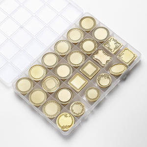 Têtes de sceau à cire pour cadre photo mat, 42 styles, gravure en laiton pour décoration - Product Image 5