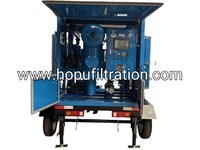 Machine de filtration d'huile transformateur mobile HOPU : Élimine efficacement les impuretés et l'eau