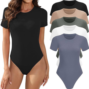 <span class=keywords><strong>Body</strong></span> da <span class=keywords><strong>Donna</strong></span> <span class=keywords><strong>in</strong></span> <span class=keywords><strong>Cotone</strong></span> Traspirante, Sexy, Tinta Unita, Manica Corta, Collo Tondo, Casual, Elasticizzato, Vestibilità Regolare, Primavera-Estate - Product Image 3