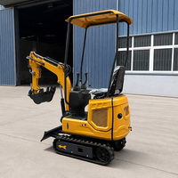 Mini-excavatrice compacte à forte force de creusement avec soupape hydraulique offrant une puissante capacité d'excavation pour les sols durs