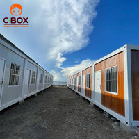 Cbox Row Bloc de logements linéaires modulaire préfabriqué démontable en conteneurs pour dortoirs et quartiers de travailleurs multi-unités