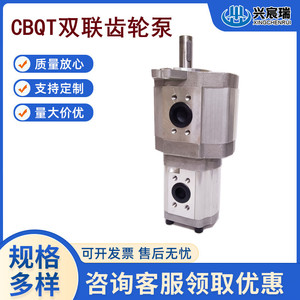 ปั๊มน้ำมันเกียร์คู่ Cbqt รุ่น E563F410 แบบ 2 จังหวะ ติดตั้งแบบหน้าแปลน จ่ายน้ำมันไฮดรอลิก แนวตั้งหรือแนวข้าง - Product Image 4