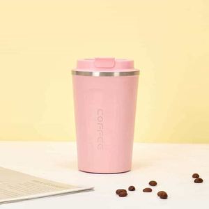 Taza de Café Simple de Acero Inoxidable 304, Termo Portátil para Auto, Regalo de Oficina, Taza para Dos Bebidas - Product Image 5