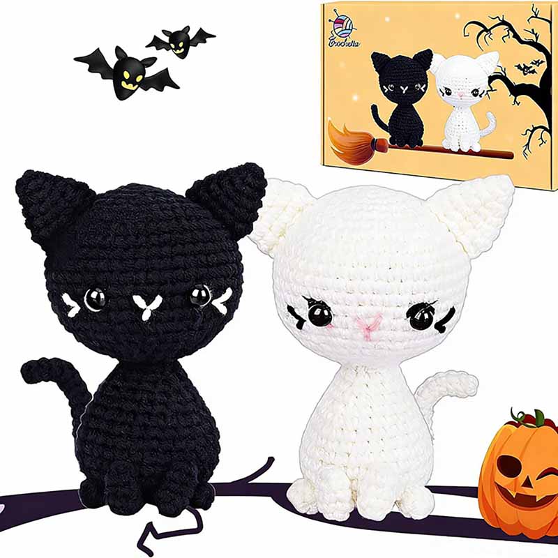 Chat noir et blanc