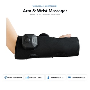 Masseur sans fil à faible bruit pour le bras et le poignet, compression d'air, 3 niveaux de chaleur, massage du bras et de la main XH 303 - Product Image 1