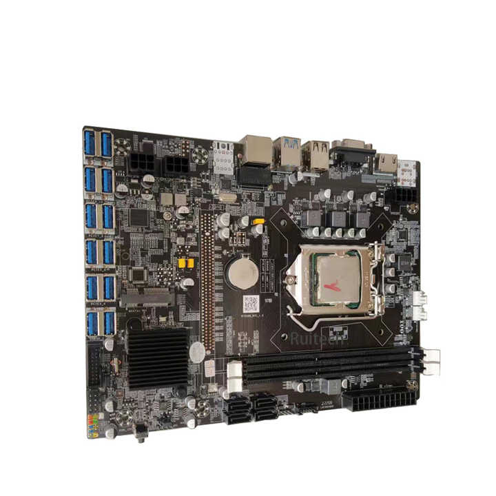 12枚のグラフィックカード12 GPUマザーボードB75USBインテル1155チップ 