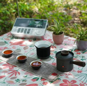 Alocs xách tay Trung Quốc Kung Fu Tea Pot ngoài trời ấm trà tay cầm bằng gỗ side-xử lý nồi cup teaware cắm trại du lịch Bộ trà - Product Image 2