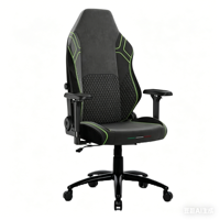 Chaise de bureau ergonomique pivotante à 360 degrés en cuir et tissu, style moderne, pour jeux vidéo, alternative aux marques de luxe