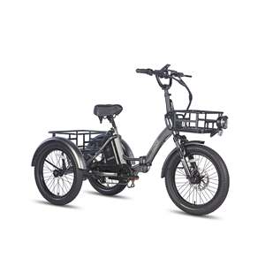 Triciclo Eléctrico EU UK FAFREES F20, Carrocería Abierta, Capacidad de 180 kg, Alcance de 110 km, Plegable, Certificado CE, 500 W+, 48 V, 30 km/h, 10-15 Faf - Product Image 1