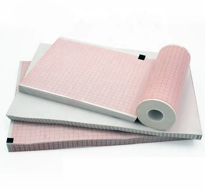 Дешевая офсетная печатная Термобумага 80 мм 210 мм ЭКГ бумага для ЭКГ-машины