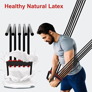 Stretch Bands Workout <b>Chest</b> <b>Expander</b> 5 Tubes Adjustable Arm Strength Trainer Exercise Resistance Bands for Arm Training Home - Product Image 6