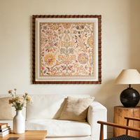 Peinture décorative de style ancien moyen, petite joie, cadre en bois massif, pour salon, salle à manger, bureau, fond de canapé, mur